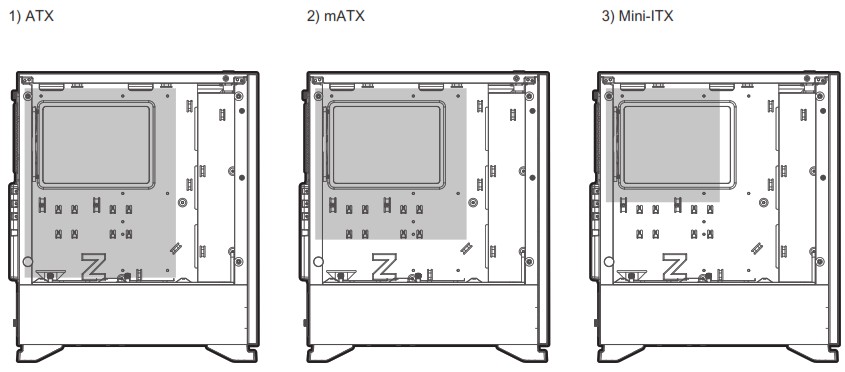 ZALMAN S5 Black ATX Mid Tower Gaming Case - Motherboard size