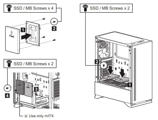 ZALMAN S5 Black ATX Mid Tower Gaming Case - Mounting 4