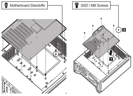 ZALMAN S5 Black ATX Mid Tower Gaming Case - Mounting the motherboard