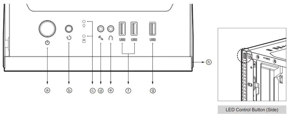 ZALMAN S5 Black ATX Mid Tower Gaming Case - Ports