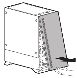 ZALMAN S5 Black ATX Mid Tower Gaming Case - Removing the side panels 2