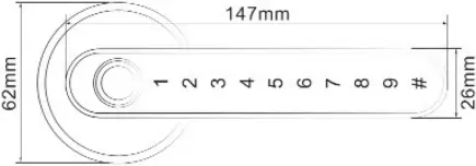 KISSTY S1-TTlock - Dimensions