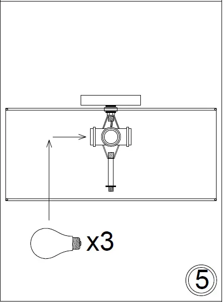 Dainolite-POR-163FH-MB-WH-Porscha-3-Light-16-Inch-White-Incandescent-Flush-Mount-Light-FIG-5