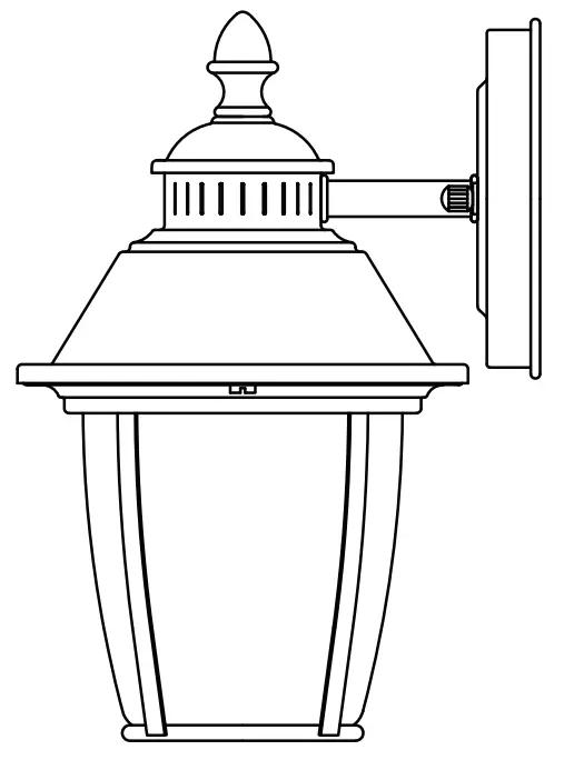 PROJECT SOURCE FEW1691A-7 1-Light 9.12 Inch Matte Black Integrated Outdoor Wall Light
