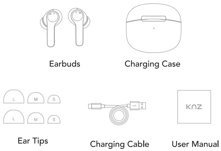 KNZ AS3W PureFect ANC Wireless Earbuds - 1