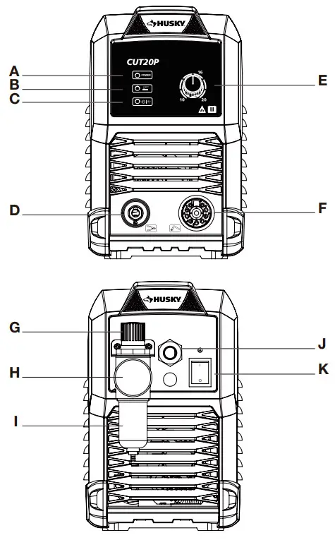 HUSKY CUT20P 20A Plasma Cutter - fig 1