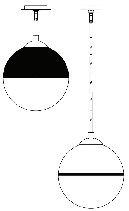 SIGNATURE HARDWARE 479860 Bardi Single Light 14" Wide Pendant