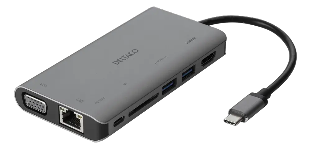 DELTACO USBC-HDMI18 USB-C Docking Station