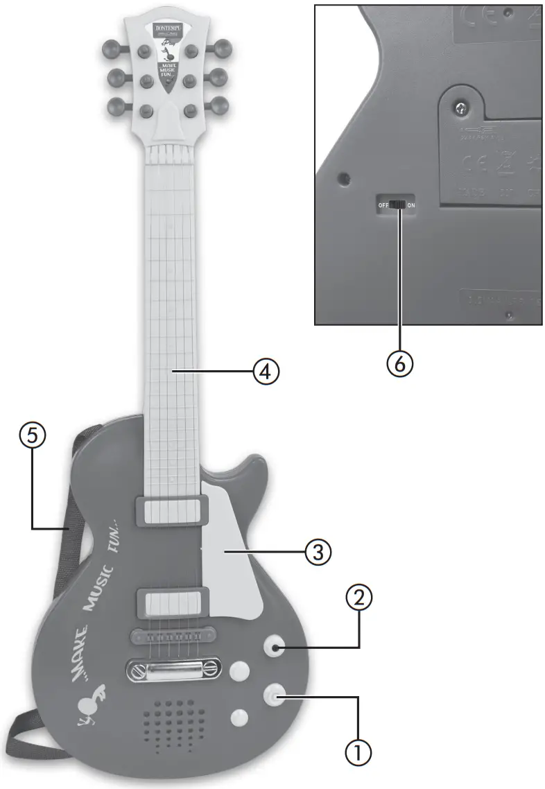 BONTEMPI 24 5831 Electronic Rock Guitar - fig 1