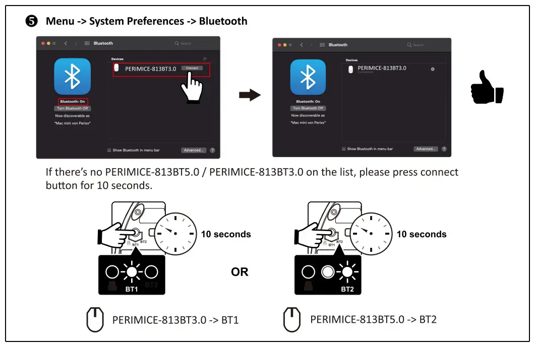 perixx PERIMICE-813 Wireless Ergonomic Vertical Mouse - fig 5