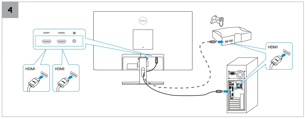 Dell S2421HN Monitor - 4