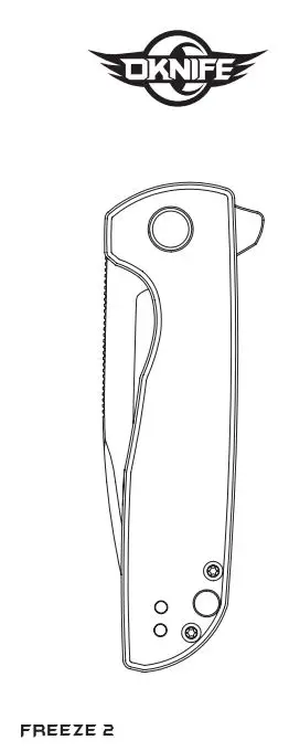 OKNIFE Freeze 2 Liner Lock Knife User Manual