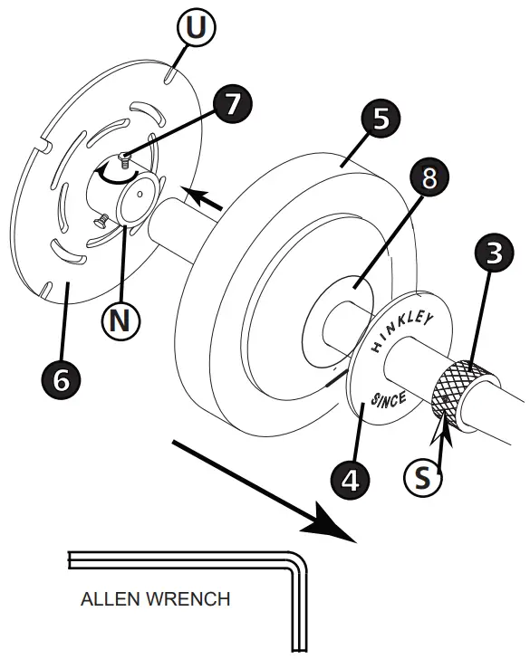 HINKLEY 10231 Foundry 9 Inch Tall LED Outdoor Wall Light - ASSEMBLY 1