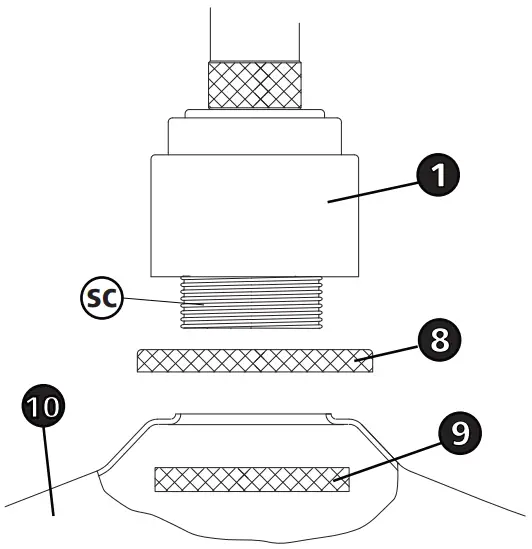 HINKLEY 10231 Foundry 9 Inch Tall LED Outdoor Wall Light - SHADE INSTALLATION