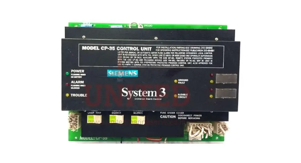 Siemens Cp-35 System 3 Universal Alarm Control Unit Instruction Manual