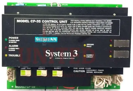 SIEMENS Cp-35 System 3 Universal Alarm Control Unit - Displays Power Supply diagram 4