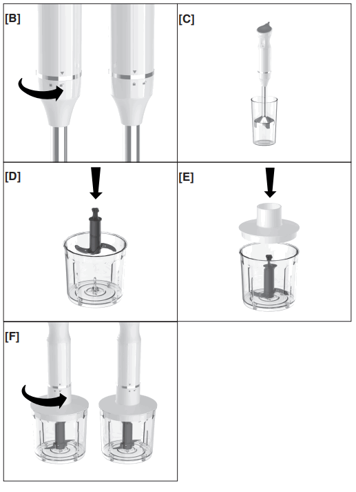 IMETEC TYPE R5902 Electric Hand Blender Set - 2