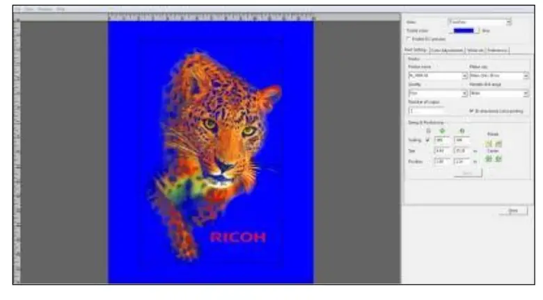 RICOH Ri 1000 Direct to Garment Printers-View Menu2