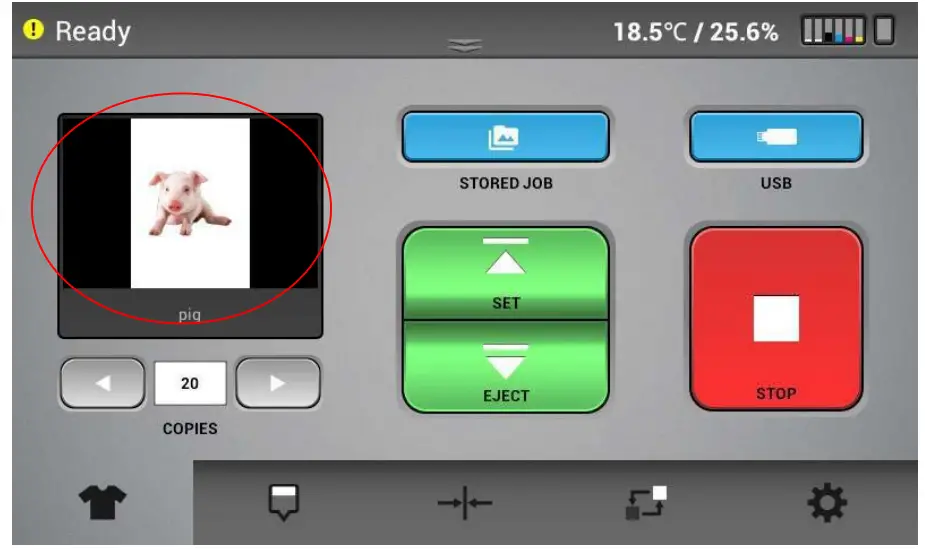 RICOH Ri 1000 Direct to Garment Printers-preview window