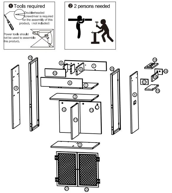 JAXPETY MR11Y0252 Wood Salon Trolley Cart - Fig