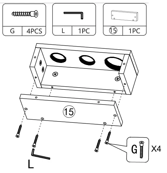 JAXPETY MR11Y0252 Wood Salon Trolley Cart - Hardwere 10