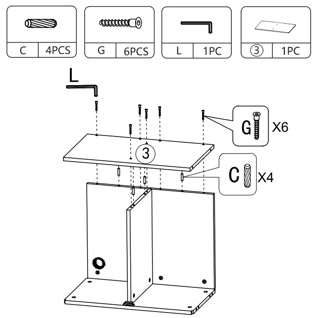 JAXPETY MR11Y0252 Wood Salon Trolley Cart - Hardwere 8