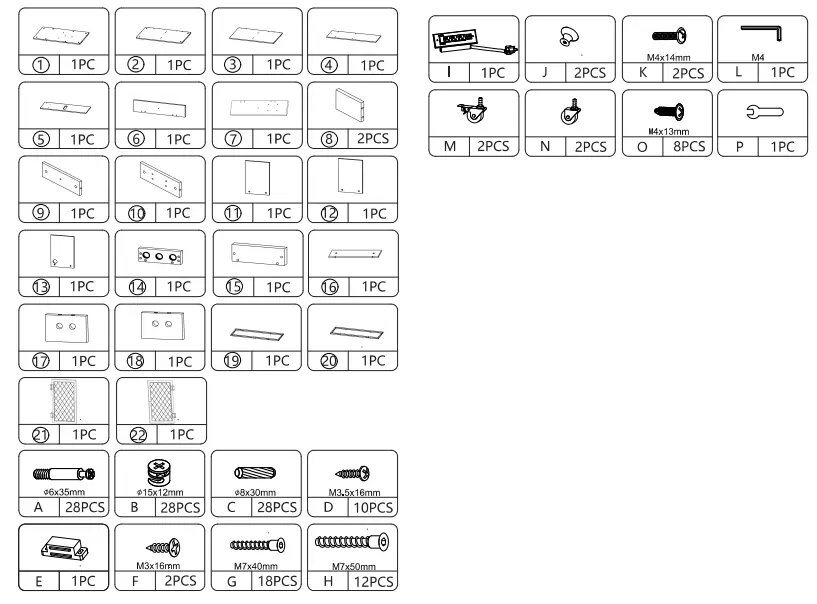 JAXPETY MR11Y0252 Wood Salon Trolley Cart - Hardwere