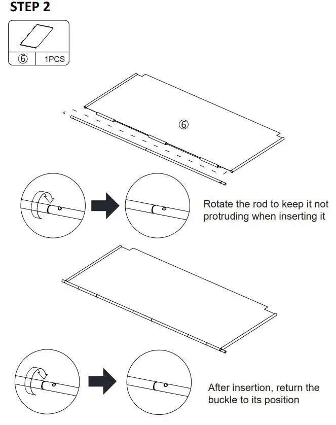 JAXSUNNY HG61K1199 Brown 3 Panel Room Divider Folding Privacy Screen User Manual - Check the package contents before getting started 2