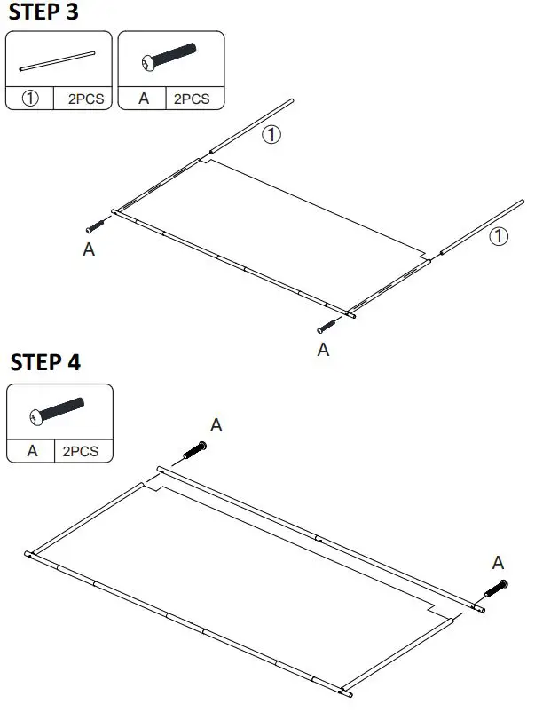 JAXSUNNY HG61K1199 Brown 3 Panel Room Divider Folding Privacy Screen User Manual - Check the package contents before getting started 3,4
