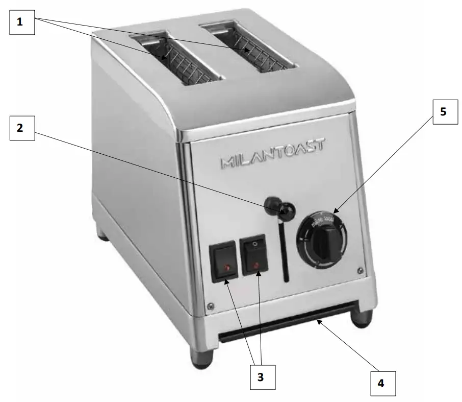 MILANTOAST 420.042 Bread Toaster - fig