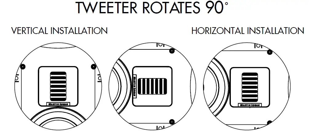 Motion MartinLogan Motion White In-Wall Speaker placement option