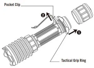 OLIGHT Warrior X Pro Version II - TGR (Tactical Grip Ring) Installation Guide b