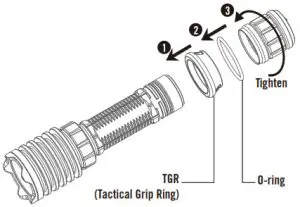 OLIGHT Warrior X Pro Version II - TGR (Tactical Grip Ring) Installation Guide c