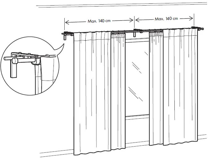IKEA BETYDLIG Curtain Rod Holder COMBINATIONS-2