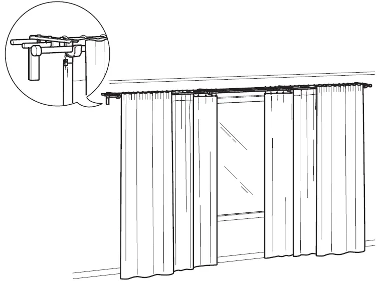 IKEA BETYDLIG Curtain Rod Holder COMBINATIONS-3