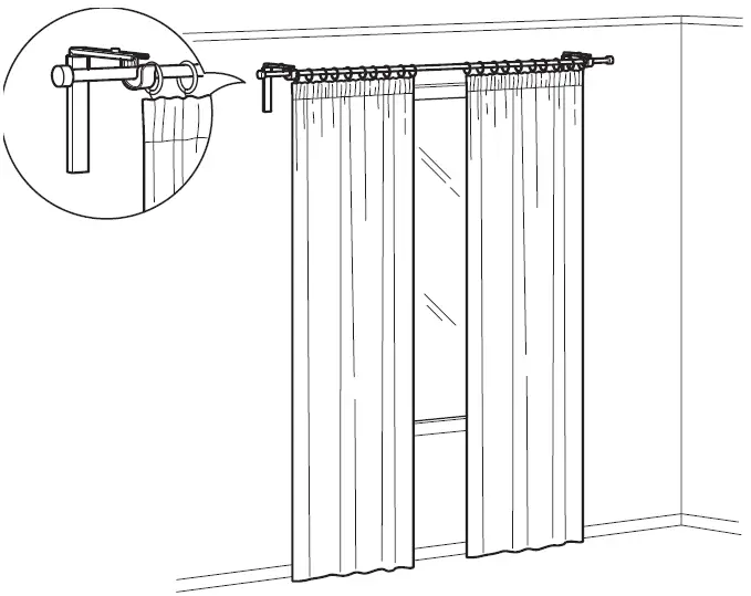IKEA BETYDLIG Curtain Rod Holder COMBINATIONS