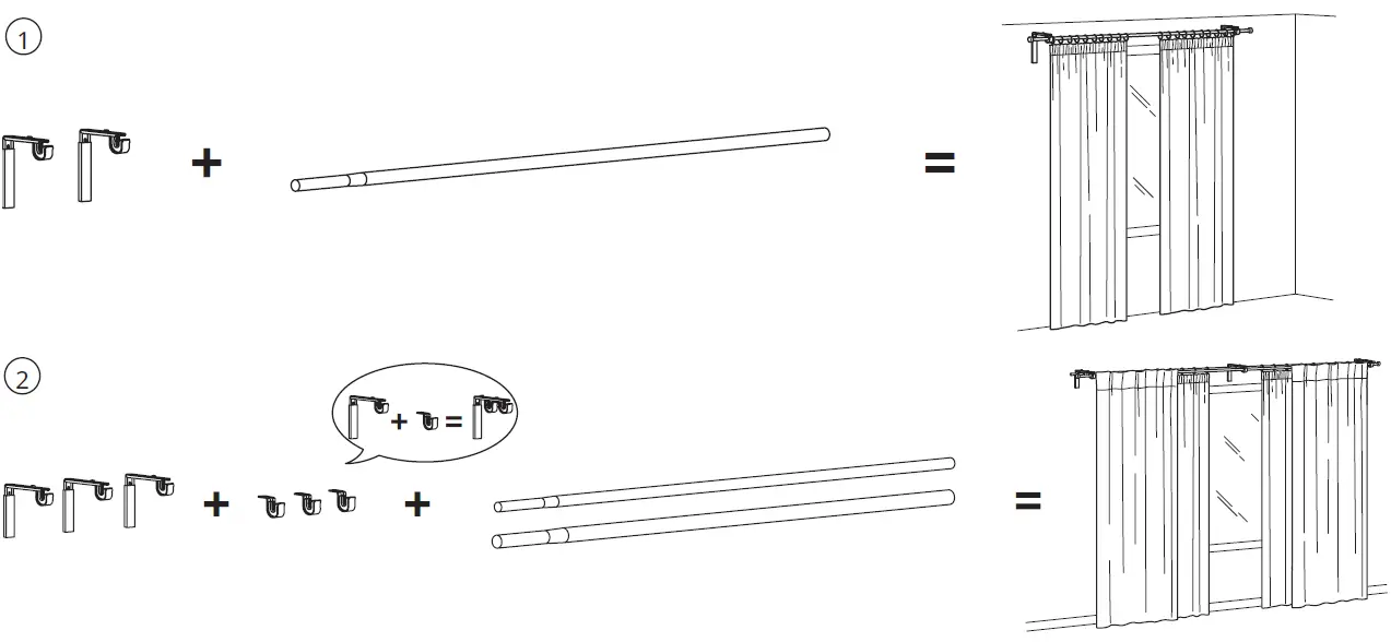 IKEA BETYDLIG Curtain Rod Holder how to build