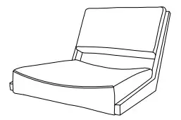 INK IVY Hailey Armless Accent Chair