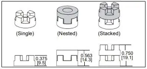 CHEF XCB1U Back-to-Back Large Flat Panel Ceiling Mount - FIG 10