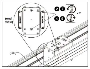 CHEF XCB1U Back-to-Back Large Flat Panel Ceiling Mount - FIG 4