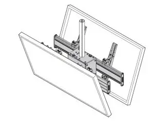 CHEF XCB1U Back-to-Back Large Flat Panel Ceiling Mount - fig 25