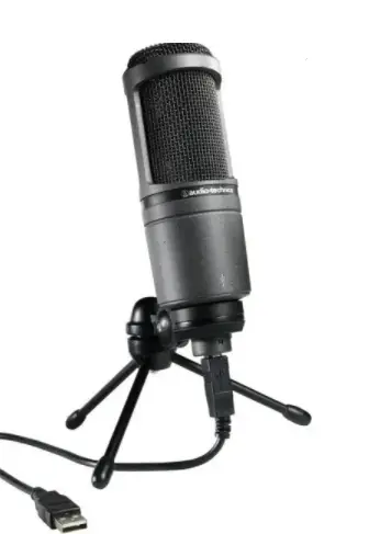 audio-technica at2020usb+ cardioid condenser usb microphone