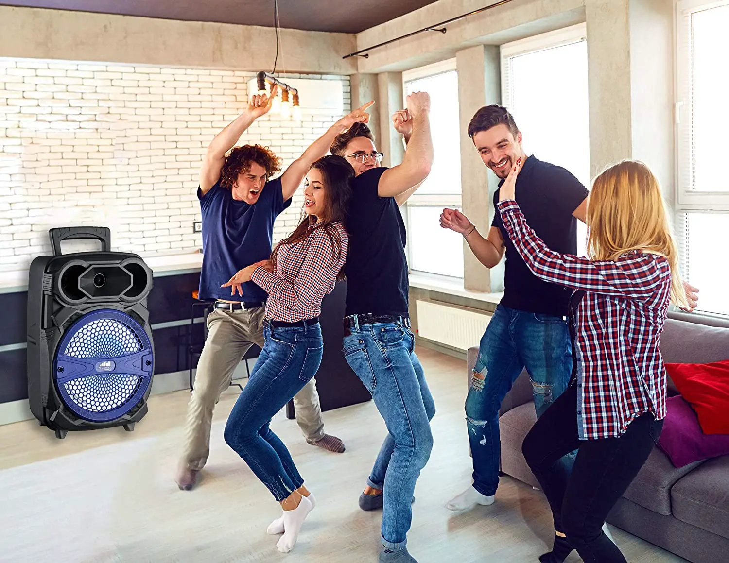 Naxa Nds-8004a Portable Party Bluetooth Speaker With Led Lighting Effects Instruction Manual