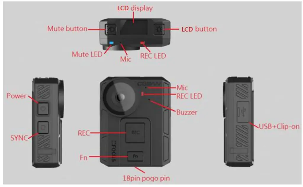 SAFE FLEET Focus X2 Body Worn Camera - Focus X2 body worn camera
