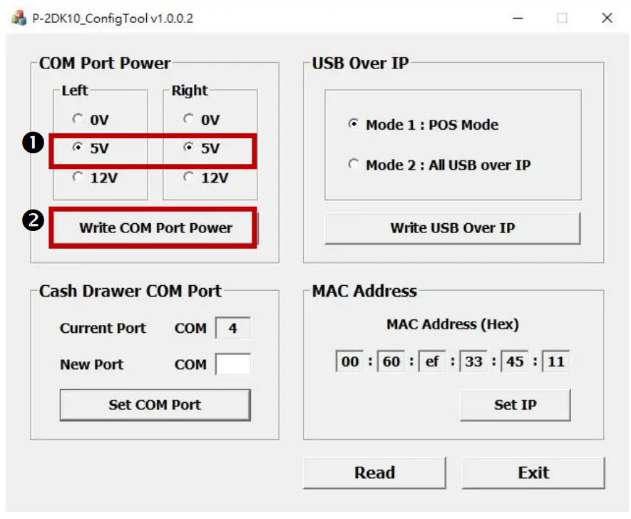 FLYTECH M276 Hybrid POS Hospitality-COM Port Power