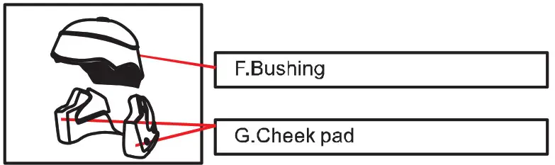 Wuxi LSH X9 Full Face Bluetooth Helmet - Internal components