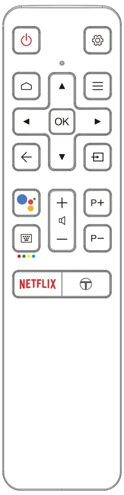 TCL 43p725 43 Inch UHD TV - Remote 1