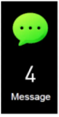 DENVER BFH 242 Fitness Band - Message