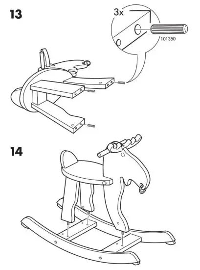 IKEA 301.678.47 EKORRE Rocking Moose - 14