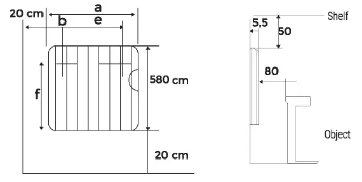 IKOHS CREATE WARM SLIM 1500 Electric Convector Heater - Mounting
